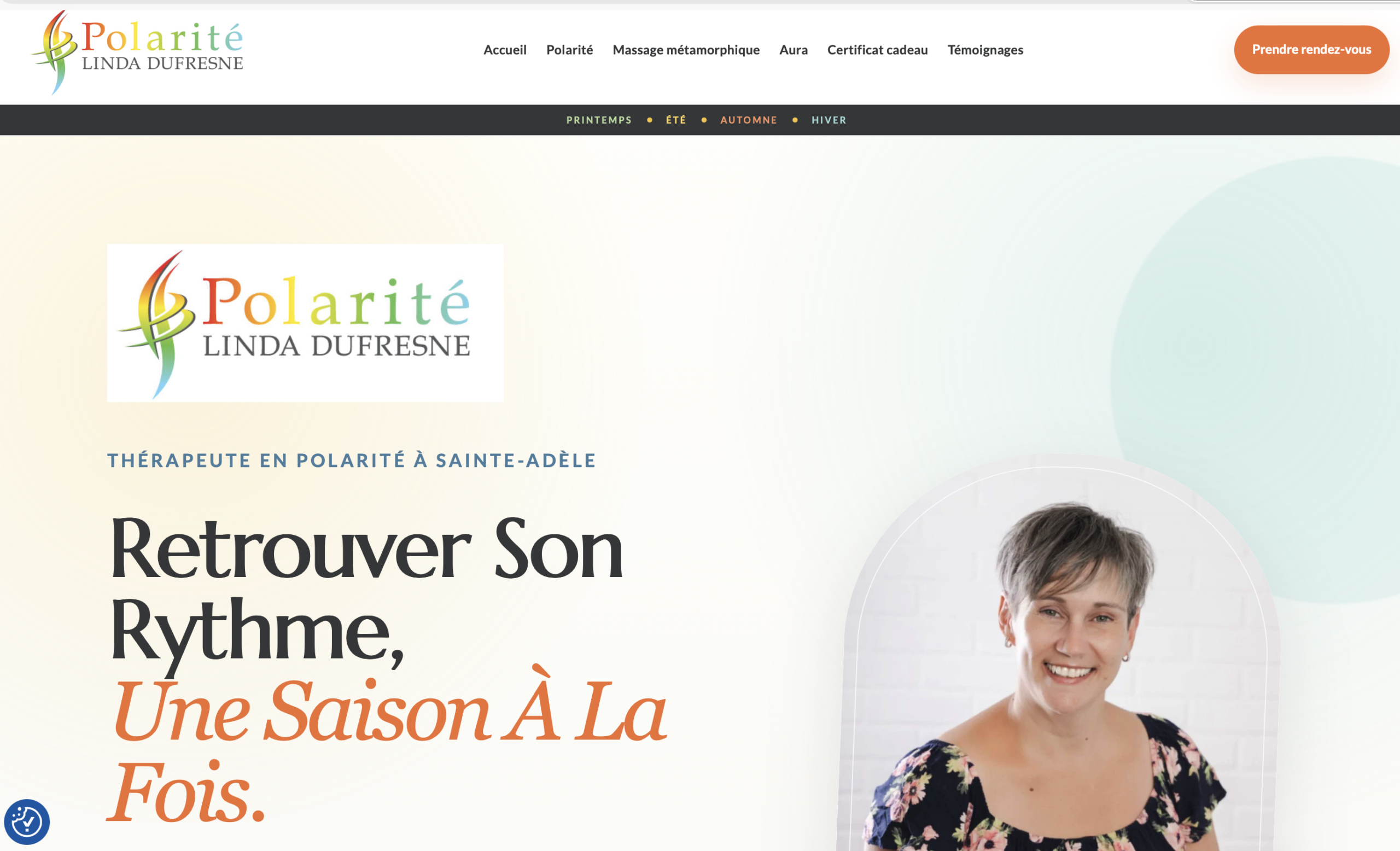 Capture du site Web de Linda Dufresne
