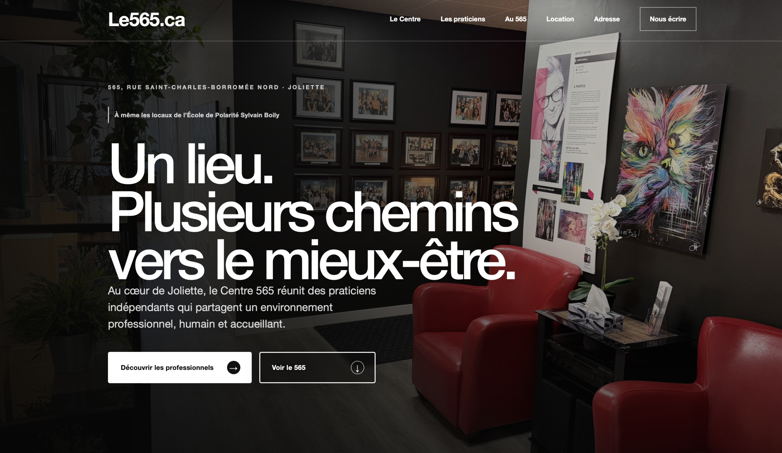 Capture du site Web Le 565